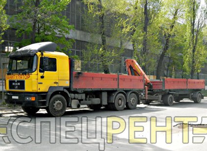 Аренда платформы с краном манипулятором MAN
26.403 30 тонн MAN 26.403