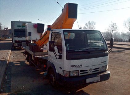 Аренда автовышки Nissan 17 метров NISSAN