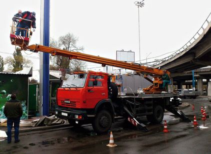 Аренда автовышки на базе КАМАЗ 22 метра КАМАЗ