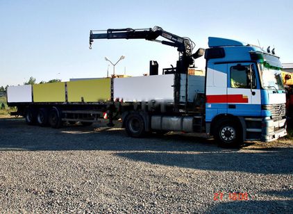 Аренда и услуги крана
манипулятора MERCEDES Bens 1843 20 тонн Аренда MERCEDES