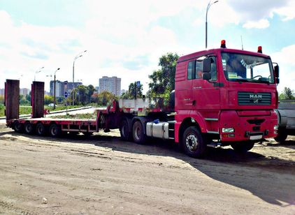 Перевозки тралом MERCEDES 60 тонн MERCEDES
