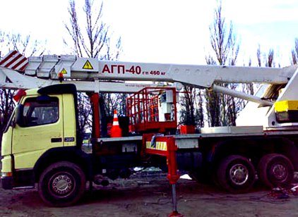 Аренда автовышки VOLVO 40
метров Аренда VOLVO